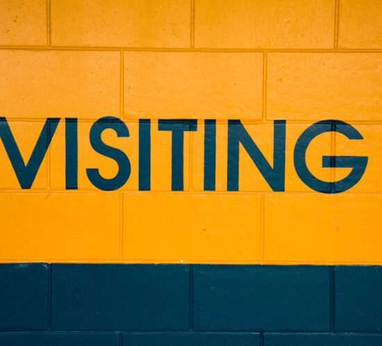 Wolston Sign Yellow Blue Visitation Visiting Gdh 0833