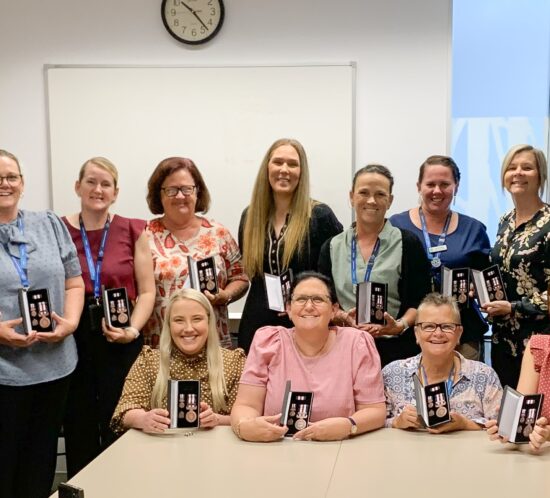 Mackay Community Corrections officers receive National Emergency Medal with Covid-19 clasp