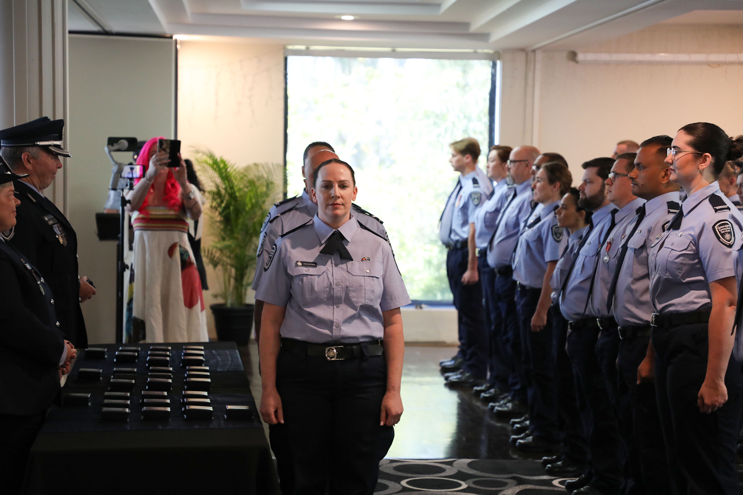 New officers presented with medallions 