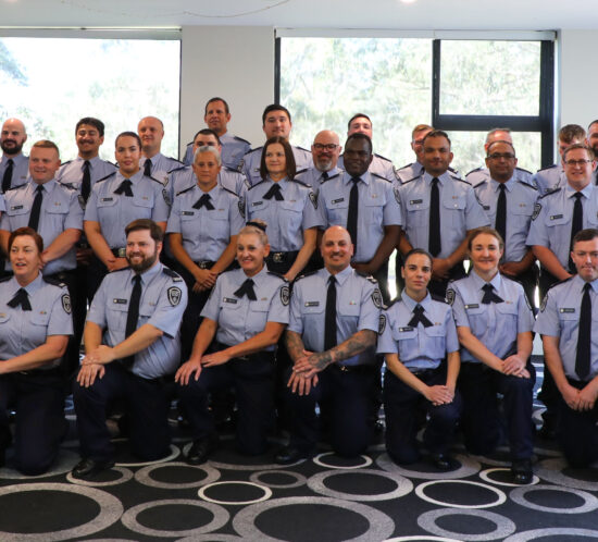 Group photo of new LVCC correctional officers