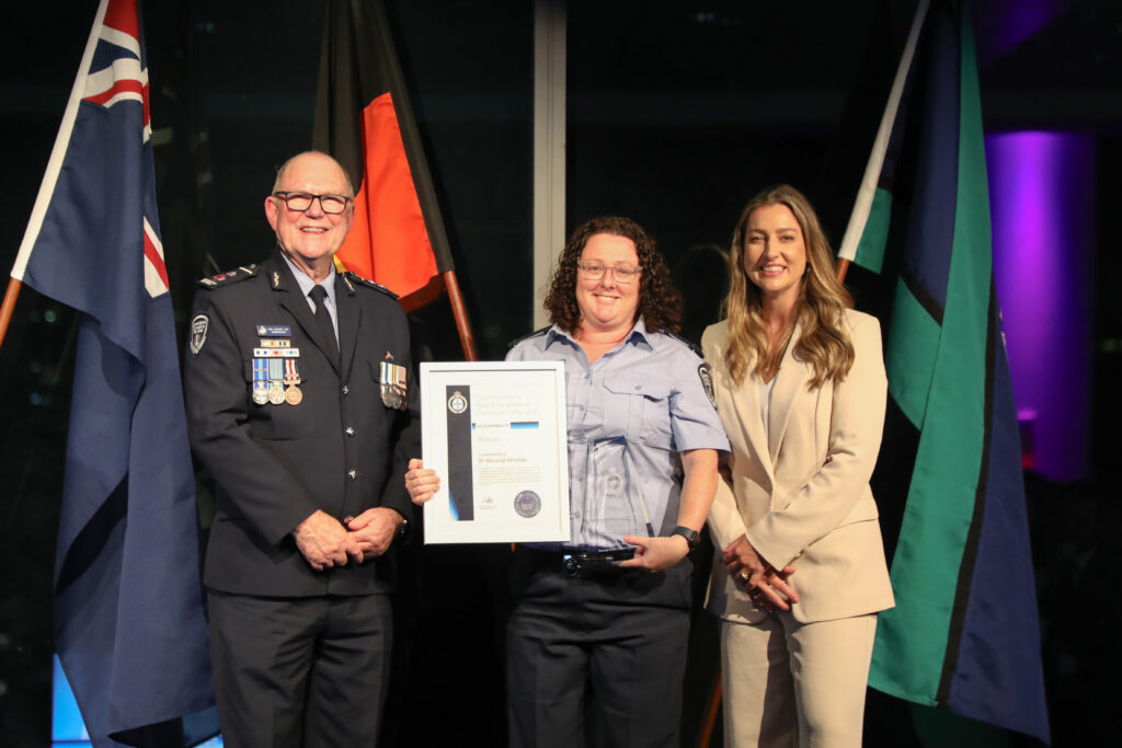 Accountability award dr melanie mitchell
